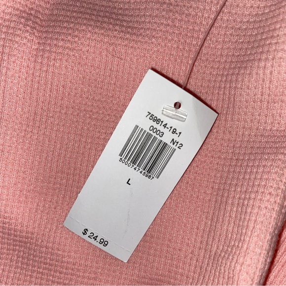 Old Navy Pink Thermal Long John Pajama Pants NWT SZ Large - Picture 3 of 4